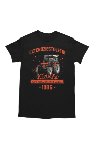 Koszulka prezent na 40 urodziny 1986 Klasyk PRL Ursus C-385 torba graits   5