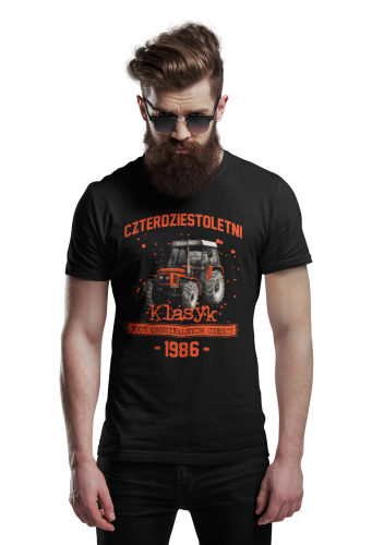 Koszulka prezent na 40 urodziny 1986 Klasyk PRL Ursus C-385 torba graits   4