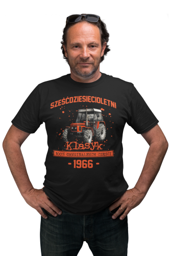 Koszulka prezent na 60 urodziny 1966 Klasyk PRL Ursus C-385 torba gratis  3