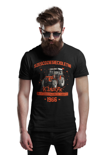 Koszulka prezent na 60 urodziny 1966 Klasyk PRL Ursus C-385 torba gratis  4