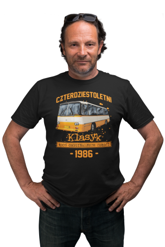 Koszulka prezent na 40 urodziny 1986 Klasyk PRL Autosan H9 torba graits   2