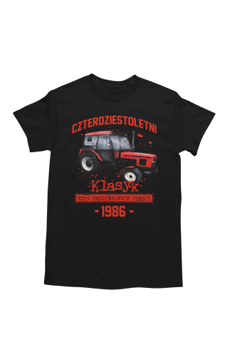 Koszulka prezent na 40 urodziny 1986 Klasyk PRL Zetor 7211 torba graits    5