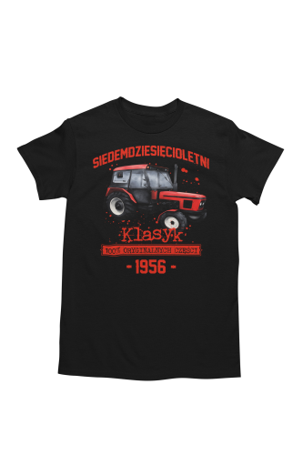 Koszulka prezent na 70 urodziny 1956 Klasyk PRL Zetor 7211 torba gratis    5