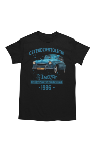 Koszulka prezent na 40 urodziny 1986 Klasyk PRL FSO Syrena torba graits   5