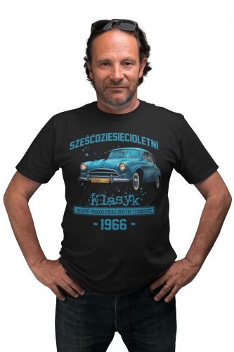 Koszulka prezent na 60 urodziny 1966 Klasyk PRL FSO Syrena torba gratis   2