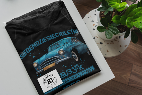 Koszulka prezent na 70 urodziny 1956 Klasyk PRL FSO Syrena torba gratis     6