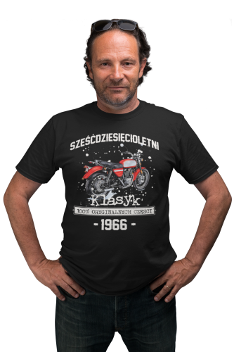 Koszulka prezent na 60 urodziny 1966 Klasyk PRL  Jawa 350 torba gratis   2