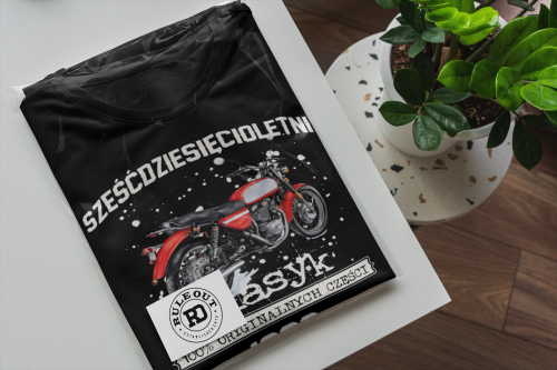 Koszulka prezent na 60 urodziny 1966 Klasyk PRL  Jawa 350 torba gratis   6
