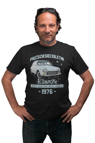 Koszulka prezent na 50 urodziny 1976 Klasyk PRL  FSO Syrena torba gratis     2