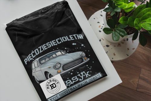 Koszulka prezent na 50 urodziny 1976 Klasyk PRL  FSO Syrena torba gratis     6