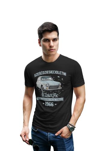 Koszulka prezent na 60 urodziny 1966 Klasyk PRL  FSO Syrena torba gratis   3