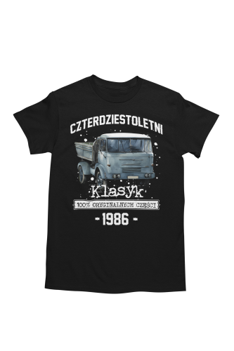 Koszulka prezent na 40 urodziny 1986 Klasyk PRL FSC ŻUK torba graits  5