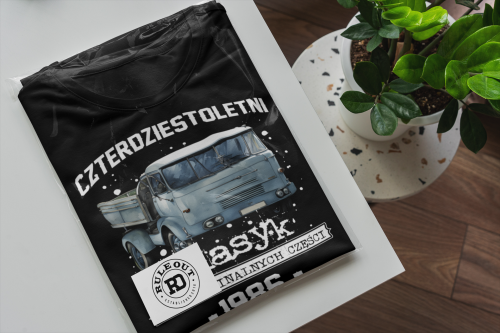 Koszulka prezent na 40 urodziny 1986 Klasyk PRL FSC ŻUK torba graits  6