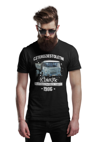 Koszulka prezent na 40 urodziny 1986 Klasyk PRL FSC ŻUK torba graits  3