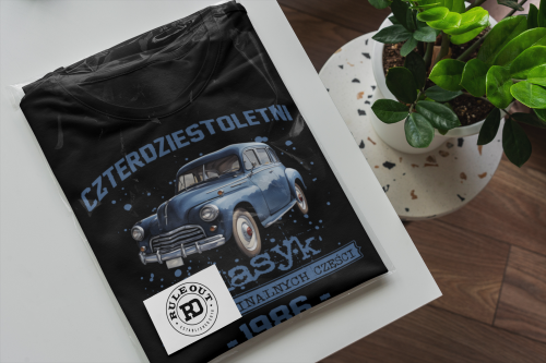 Koszulka prezent na 40 urodziny 1986 Klasyk PRL  FSO Warszawa torba graits  6