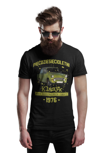 Koszulka prezent na 50 urodziny 1976 Klasyk PRL  Trabant 601  torba gratis   4