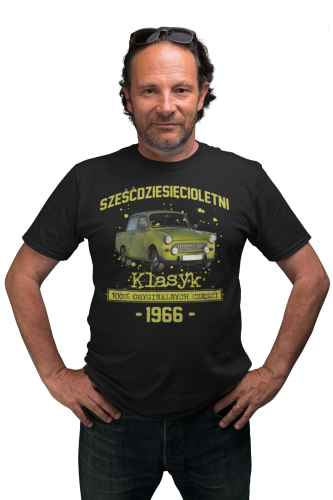 Koszulka prezent na 60 urodziny 1966 Klasyk PRL Trabant 601  torba gratis   2