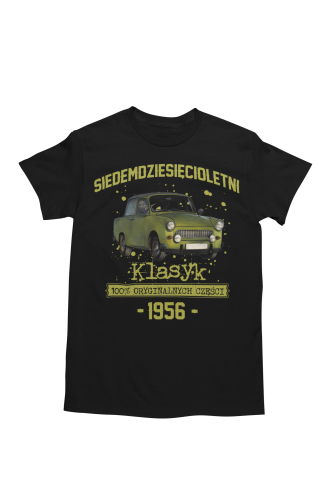 Koszulka prezent na 70 urodziny 1956 Klasyk PRL Trabant 601  torba gratis     5