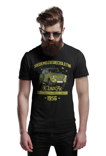 Koszulka prezent na 70 urodziny 1956 Klasyk PRL Trabant 601  torba gratis     4