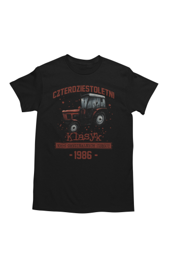 Koszulka prezent na 40 urodziny 1986 Klasyk PRL Zetor 7211  torba graits  5