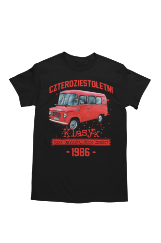 Koszulka prezent na 40 urodziny 1986 Klasyk PRL Nysa torba graits   5