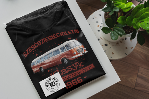 Koszulka prezent na 60 urodziny 1966 Klasyk PRL Jelcz 043 torba gratis 6