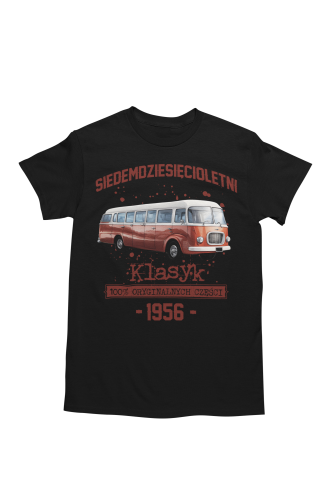 Koszulka prezent na 70 urodziny 1956 Klasyk PRL Jelcz 043 torba gratis  5