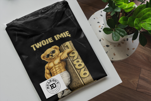 Męska Koszulka prezent na 40 Urodziny Personalizowana Twoje Imię torba gratis  6