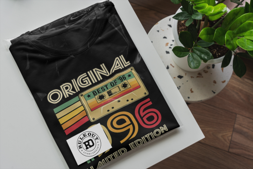 Koszulka męska na 30 urodziny Original 1996 Limited Edition retro kaseta vintage prezent torba gratis 6