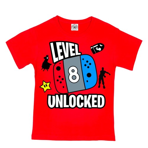 DZIECIĘCA KOSZULKA FORTNITE PREZENT NA URODZINY DOWOLNA CYFRA BD01 1