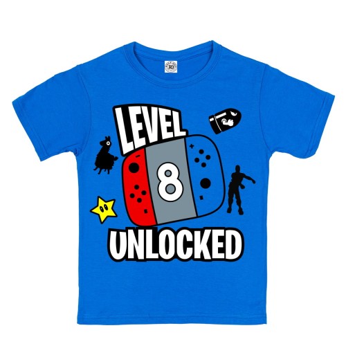 DZIECIĘCA KOSZULKA FORTNITE PREZENT NA URODZINY DOWOLNA CYFRA BD05