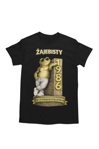 Męska Koszulka prezent na 40 Urodziny Żajebisty Czterdziestolatek torba gratis 5