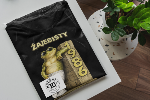 Męska Koszulka prezent na 40 Urodziny Żajebisty Czterdziestolatek torba gratis 6