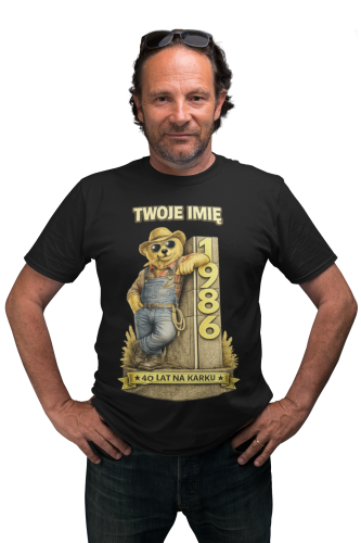 Męska Koszulka prezent na 40 Urodziny Dla Rolnika Personalizowana Twoje Imię torba gratis 4