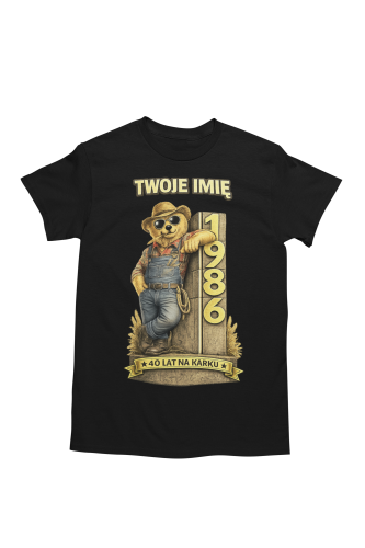 Męska Koszulka prezent na 40 Urodziny Dla Rolnika Personalizowana Twoje Imię torba gratis 5