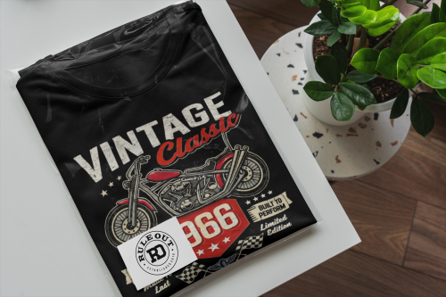 Koszulka męska 1966 Vintage Classic motocykl prezent na 60 urodziny torba gratis 6