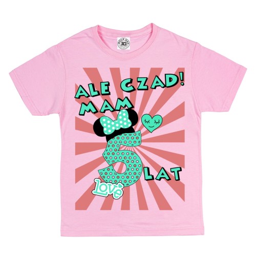 DZIECIĘCA KOSZULKA MYSZKA MINI PREZENT NA URODZINY DOWOLNA CYFRA DOWOLNY WIEK ALE CZAD BD04 1