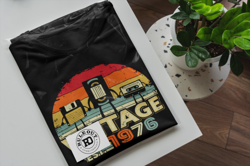 Koszulka męska Vintage 1976 prezent na 50 urodziny retro lata 80 torba gratis 6