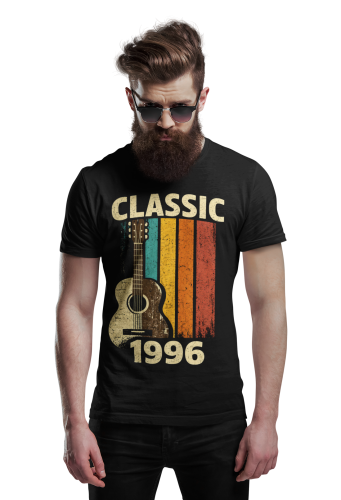 Koszulka męska Classic 1996 gitara prezent na 30 urodziny retro vintage torba gratis 2