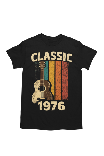 Koszulka męska Classic 1976 gitara prezent na 50 urodziny retro vintage torba gratis  5