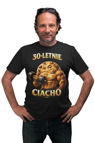Koszulka męska 30-letnie Ciacho prezent na 30 urodziny śmieszna torba gratis 2