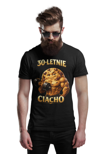 Koszulka męska 30-letnie Ciacho prezent na 30 urodziny śmieszna torba gratis 3