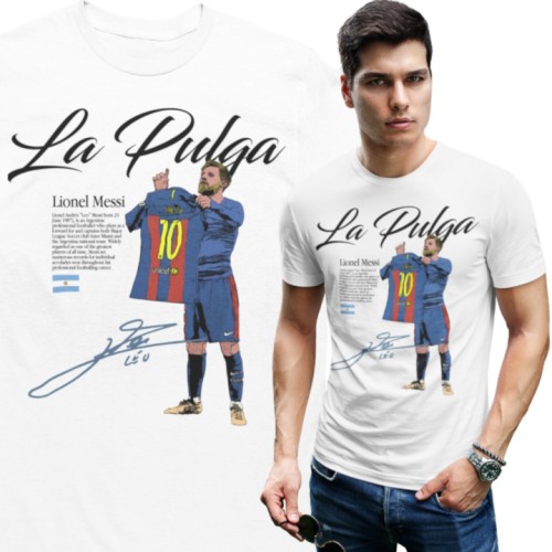 Męska Koszulka Piłkarska Messi 10 Prezent dla Kibica