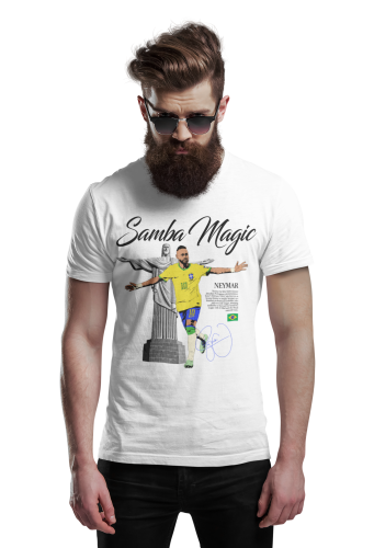 Męska Koszulka Piłkarska Neymar 10 Prezent dla Kibica 6
