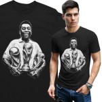 Męska Koszulka Piłkarska Pelé Prezent dla Kibica