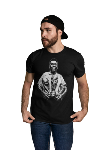 Męska Koszulka Piłkarska Pelé Prezent dla Kibica 3