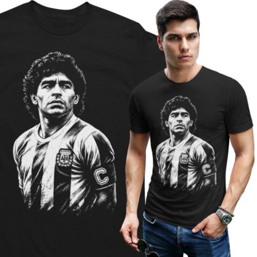 Męska Koszulka Piłkarska Diego Maradona Prezent dla Kibica 1
