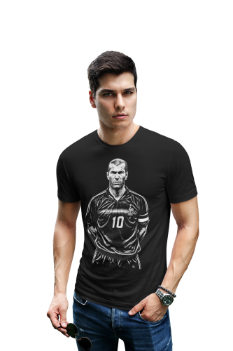 Męska Koszulka Piłkarska Zinedine Zidane 10 Prezent dla Kibica 4