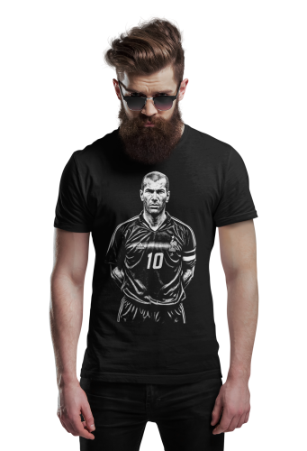 Męska Koszulka Piłkarska Zinedine Zidane 10 Prezent dla Kibica 6