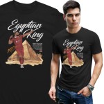 Męska Koszulka Piłkarska Mohamed Salah Egyptian King Prezent dla Kibica